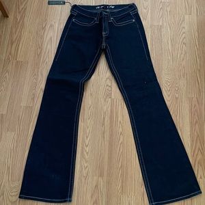Victoria’s secret dark denim low 5 flap jeans